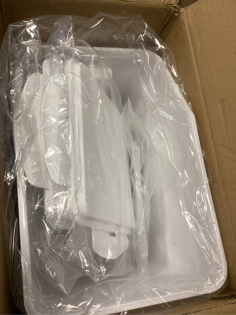 Condition photo showing Good Condition for vevor ingredient storage bin, 2 x 15l dispenser bin with 2 measuring cups, attachable casters and airtight lid, 2 pcs/set dog pet food storage container, pp material kitchen rice cereal flour bin