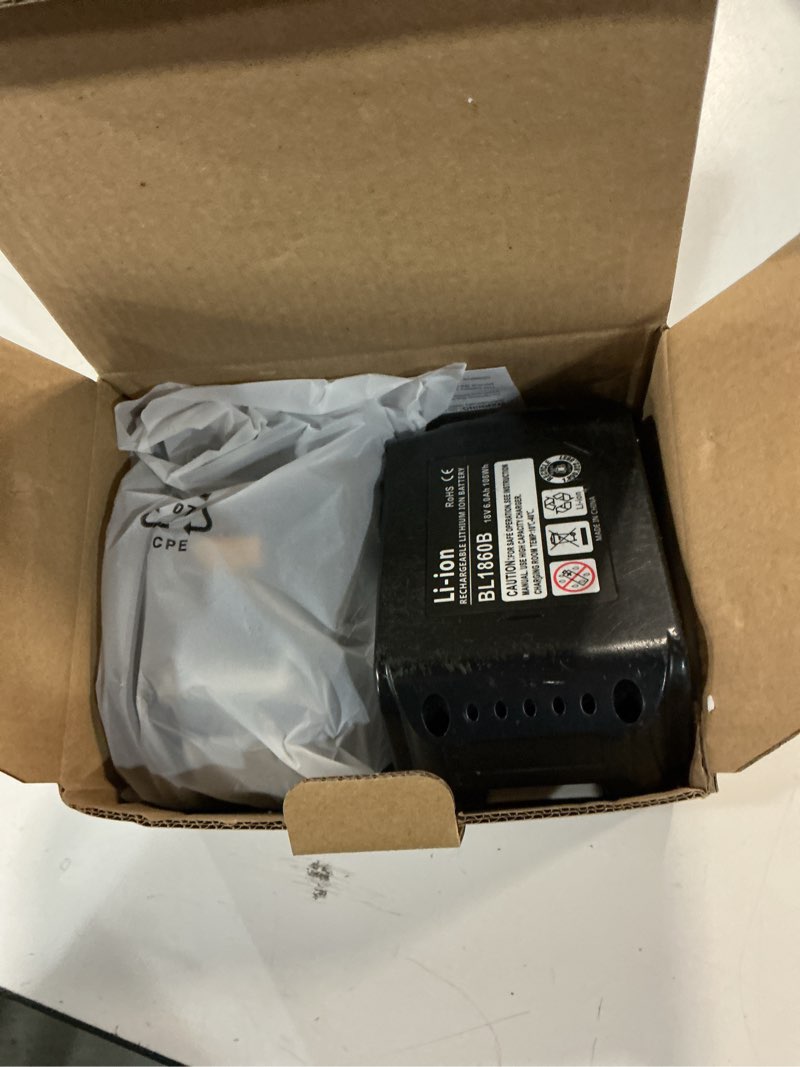 Condition photo showing Good Condition for 2Pack 6000 mAh 18V Long-Lasting Lithium Battery Replacement for Makita 18V Battery BL1860B BL1850B BL1815 BL1840B BL1815, Compatible with makita 18V Charger and Cordless Power Tool