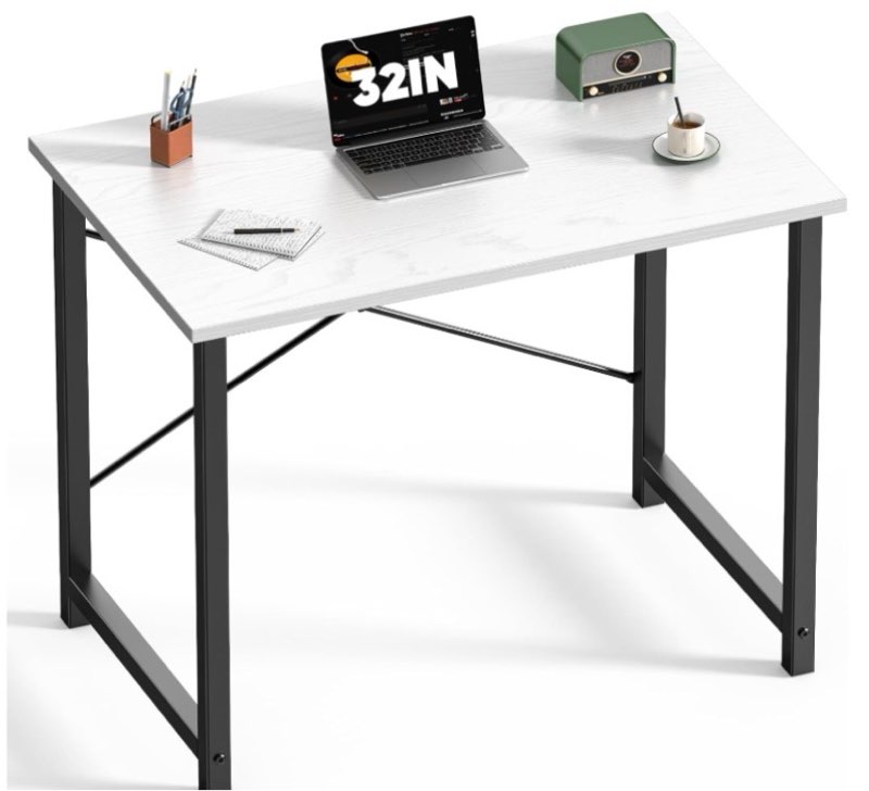 dumos 32 inch office small computer desk modern simple style writing study work table for home bedro