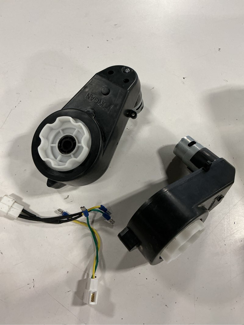 Condition photo showing As Is for 2 pcs rs550 12000rpm gearbox with 12v dc motor for ride on car