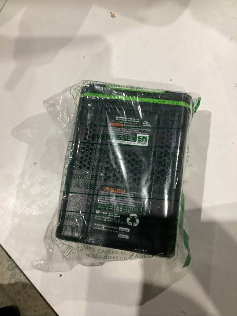 Condition photo showing As Is for greenworks 80v 2.5ah lithium-ion battery | genuine battery | compatible with 75 tools 2.5ah (gen 2)