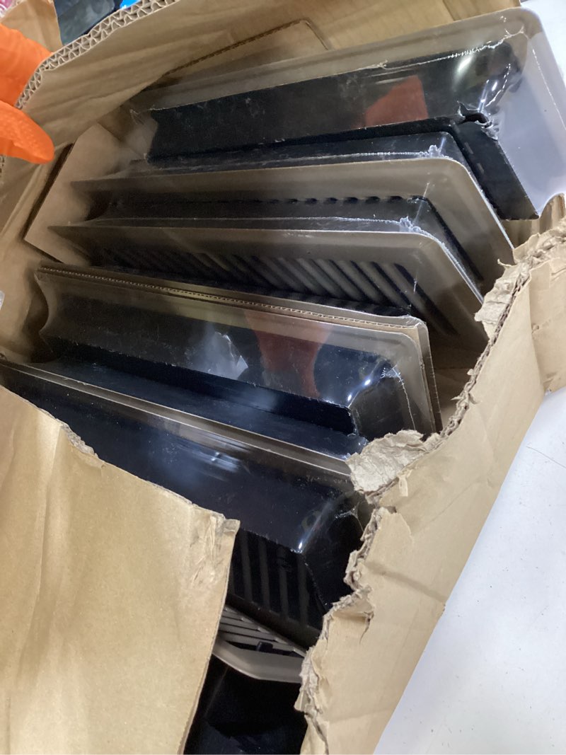 Condition photo showing Good Condition for 6x12 floor register, floor vent covers for home floor heavy duty steel walkable floor vents air vent covers for sidewall and floor, floor registers brown 4 pack 6" x 12" 4pcs brown