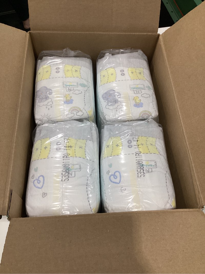 Condition photo showing New/Like New for Pampers Swaddlers Diapers, Size 0 (up to 10 lbs), 84 Count, Absorbent, Keeps Baby Dry and Comfortable, Skin Safe Disposable Baby Diaper (Packaging May Vary) Newborn 84
