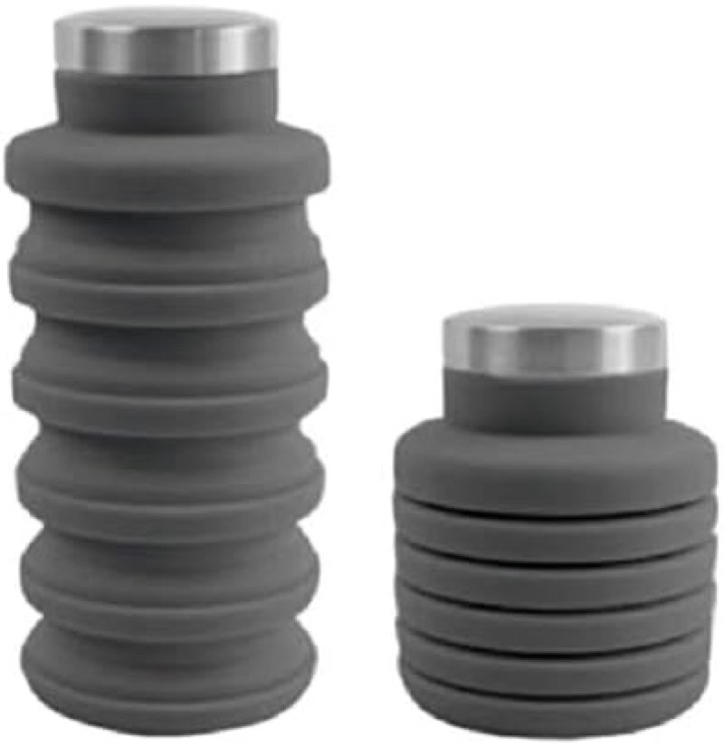 Hands on Kitchen Outdoors1 Water Bottle (Pack of 2) - Grey, 500 Medium/Large