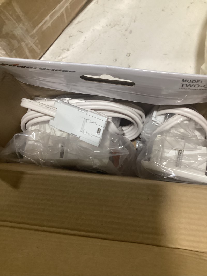 Condition photo showing Good Condition for powerbridge two-pro-6 dual outlet tv cord hider for wall mounted tvs - recessed in-wall cable hider system for power & low voltage - matches existing outlets -hide wires with this easy diy install kit dual power