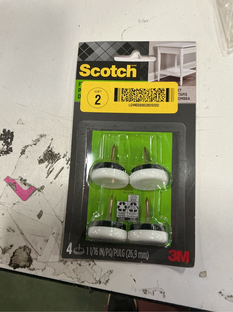 Condition photo showing New/Like New for Scotch furniture glides 4 pk