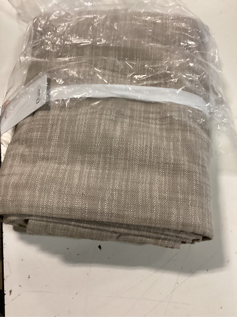 Condition photo showing Good Condition for textured cotton true blackout curtain color: ivory size: 48x84  48x84  