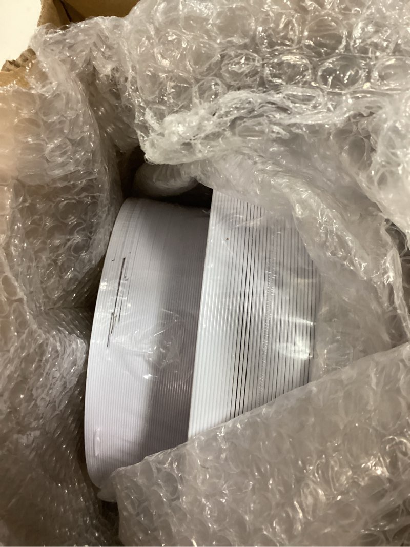 Condition photo showing As Is for i00000 102 pieces gold plastic plates, disposable party plates white gold rim, 51 disposable gold dinner plates 10.25 inch and 51 disposable dessert appetizer elegant fancy wedding plates 7.5 inch