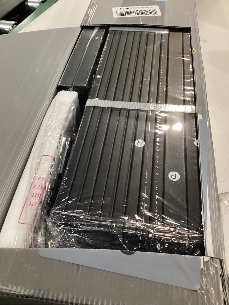 Condition photo showing New/Like New for Metal Bed Frame,Full Size Bed Frame with Storage Space,Heavy Duty Sturdy Mattress Foundation,Easy Assembly,No Box Spring Needed, Black,18 Inch,Full Full 18 Inch