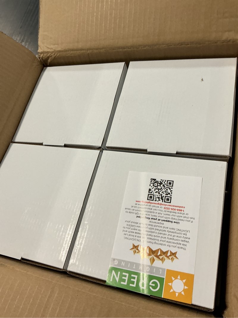 Condition photo showing Good Condition for greenlighting 8 pack gala solar led post lights post cap slim light for 4x4 nominal wood posts (white)