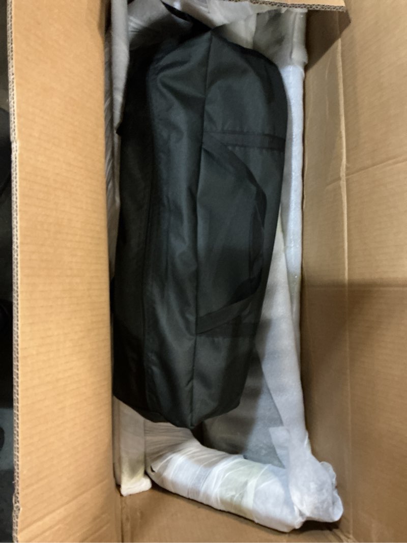 Condition photo showing Good Condition for Motorcycle Cover Shelter Storage, 110" x 47" x 63", with Lock & Carry Bag, Heavy Duty 600D Oxford Vehicle Shed Cover Garage Tent with 2 Roll-Up Side Windows - Black