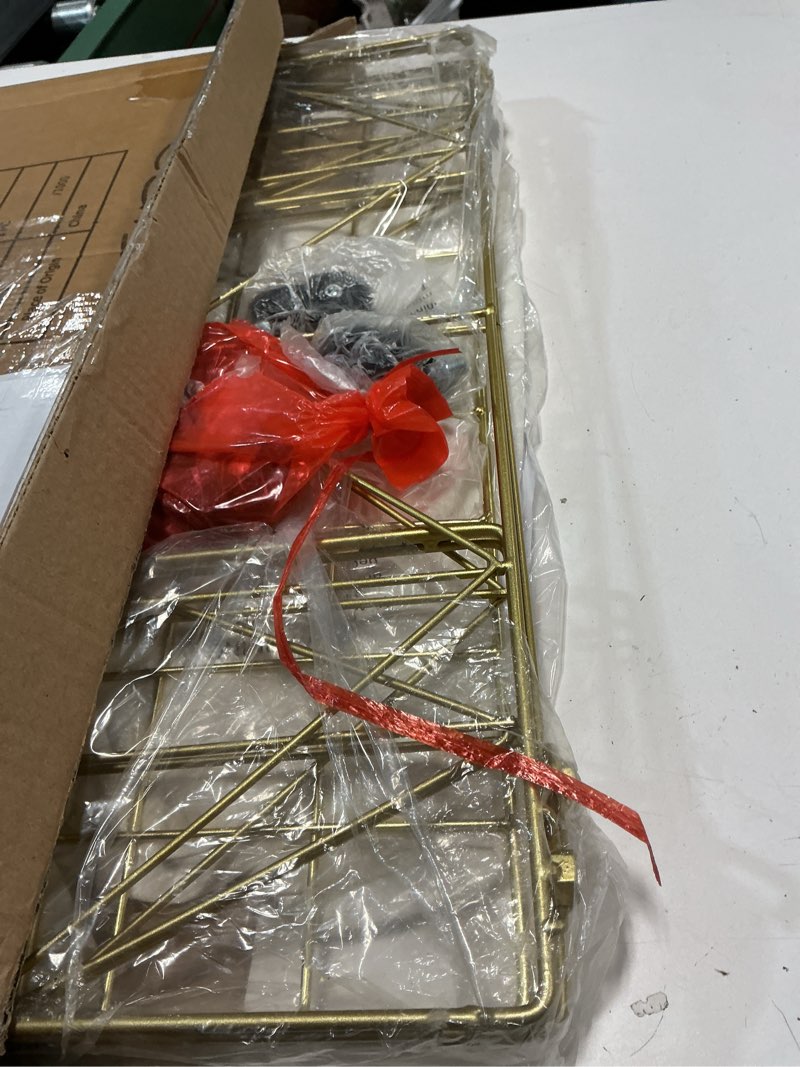 Condition photo showing Good Condition for Mxfurhawa Laundry Hamper, 65L Collapsible Laundry Basket Large Capacity Metal Laundry Hamper with Removable Liner, Rolling Wheels and Collapsible Design for Storage and Organization (65L Rectangular) 65L-LB-Gold