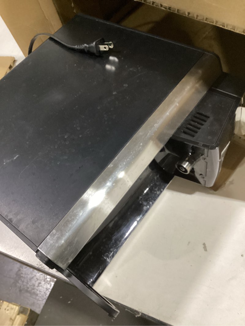 Condition photo showing As Is for Hamilton Beach FlexBrew Advanced 5-in-1 Programmable 12 Cup Drip and Single Serve Hot & Iced Coffee Maker with Movable 60 oz. Water Reservoir, Use Pod Packs and Grounds, Fast Brewing, Black (49924)