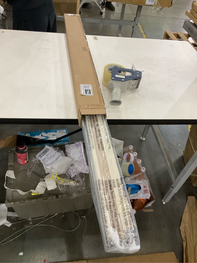 Condition photo showing New/Like New for LazBlinds Cordless Cellular Shades, No Tools No Drill Light Filtering Honeycomb Shades Pleated Blinds for Windows, 35.5'' W x 48'' H, Cream Light Filtering-cream 35 1/2'' W x 48'' H