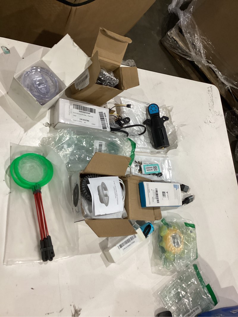 Condition photo showing As Is for assorted home improvement lot (small tools, screw, home accessories, etc.)