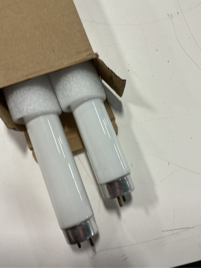 Condition photo showing Good Condition for 18 inch f15t8/cw fluorescent light bulb, 4100k cool white, t8 15 watts fluorescent bulb, replacement tube for counter and cabinet fixture, g13 base - 2 pack
