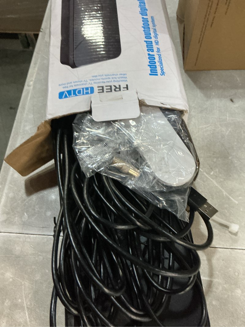 Condition photo showing Good Condition for 2026 upgraded tv antenna: tv antenna indoor for local channels with amplifier, 3000+ miles long-range reception supports digital 4k 1080p hd smart tv/older tvs, 33ft coaxial cable rectangle