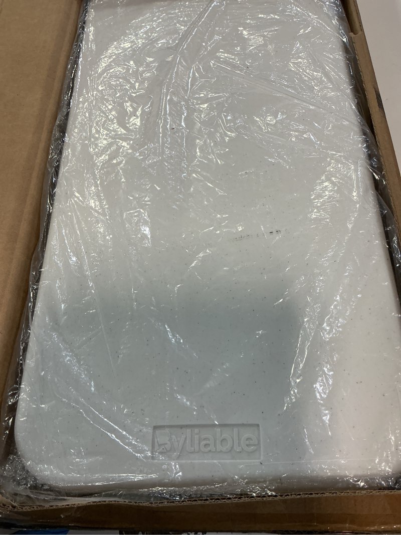 Condition photo showing Good Condition for Folding Bench 6 Foot, Plastic Folding Bench Seat Portable Foldable Picnic Party Camping Dining Seat, White Garden Multipurpose Entertaining Activities