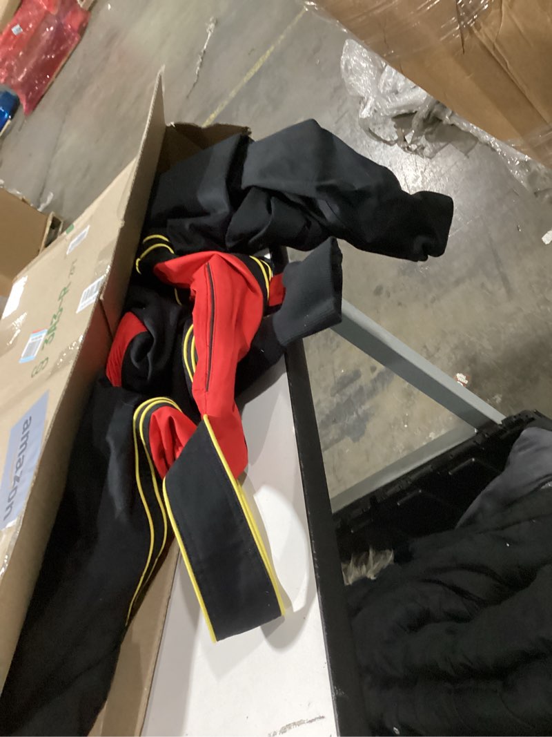 J-RACING® Racing Suit Karting Suit/Race/Rally Go Kart Auto Racing Fire SFI 3.2A/1 (Black/Red-XXL)