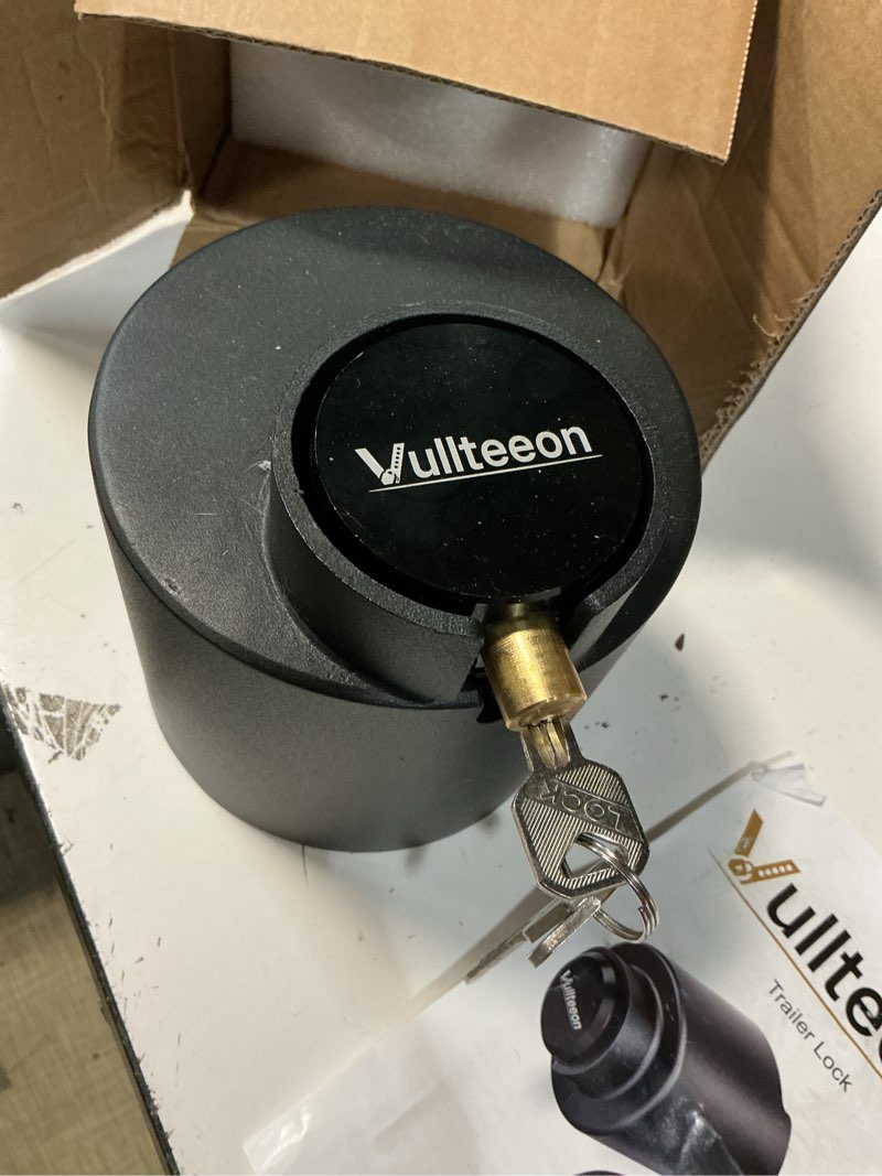 Condition photo showing Good Condition for trailer hitch locks for 2 5/16" & 2" & 1 7/8" couplers, heavy-duty coupler lock, 2025 universal anti theft steel tongue lock for boat, rv, trailers, camper red