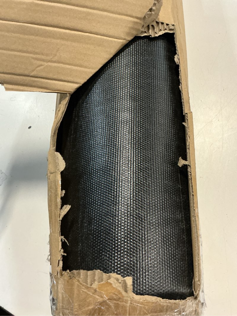 Condition photo showing Good Condition for 4' x 8' high traffic guard doormat, commercial grade door floor mat striped brush step entrance mat with rubber backing, low profile commercial rugs for entryway, easy to clean(jet black) jet black 4' x 8' (rectangular)