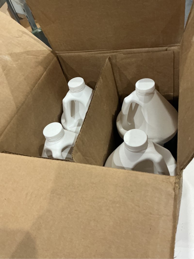 Condition photo showing As Is for bioesque botanical disinfectant solution, heavy duty broad-spectrum disinfectant, kills 99.9% of bacteria, viruses*, fungi, & molds, 1 gallon (pack of 4)