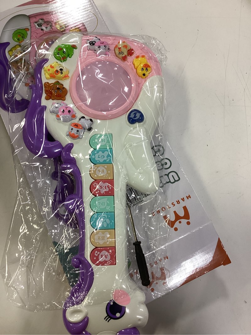 Condition photo showing Good Condition for Marstone Toys for 1 Year Old Girl Birthday Gifts: Baby Musical Unicorn Toys 12-18 Months, Educational Cartoon Guitar for Toddlers 1-2, Infant 1st First Interactive Learning Birthday Present