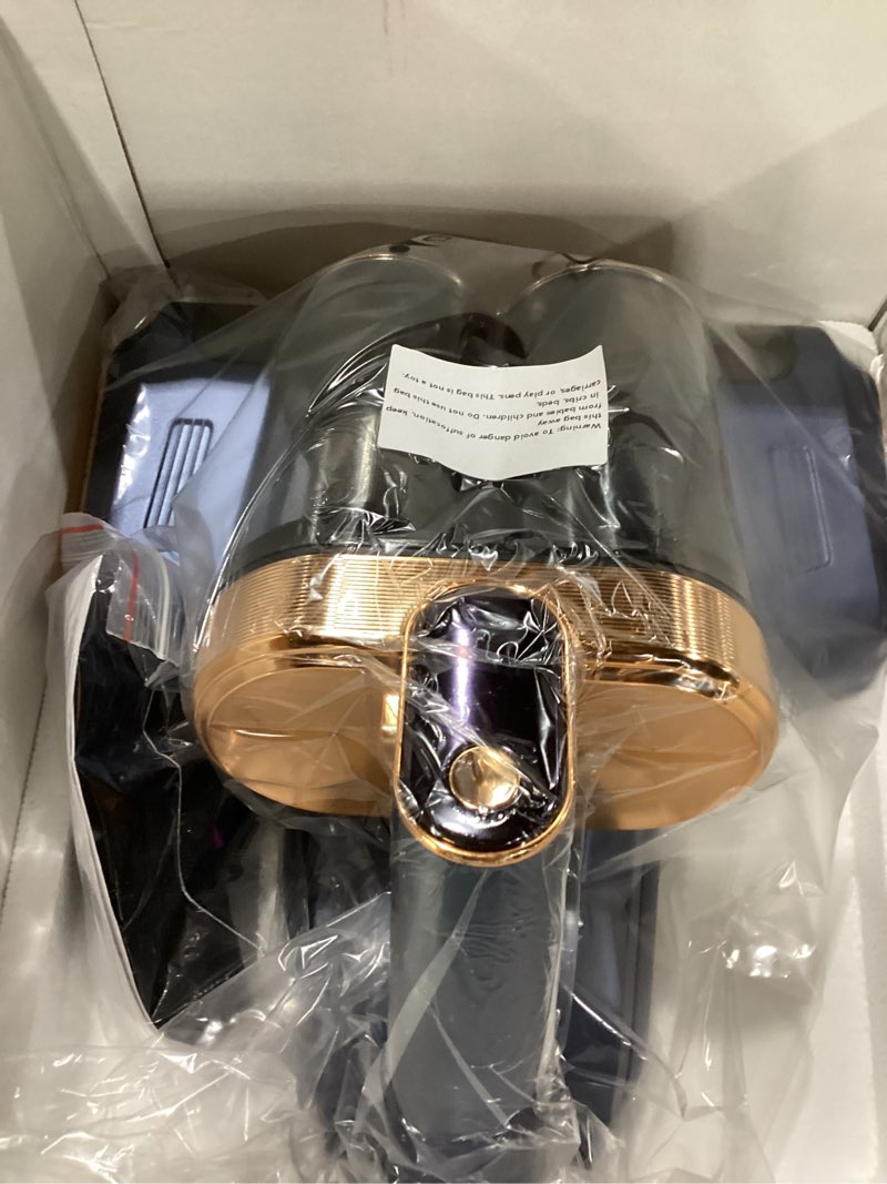 Condition photo showing Good Condition for bed mattress vacuum cleaner cordless 16kpa handheld vacuum, vacuum cleaner with 253.7nm uv-c light,hepa filter & ultrasonic, portable vacuums for sofa couch crib birthday gifts for women blue+gold dark blue+gold