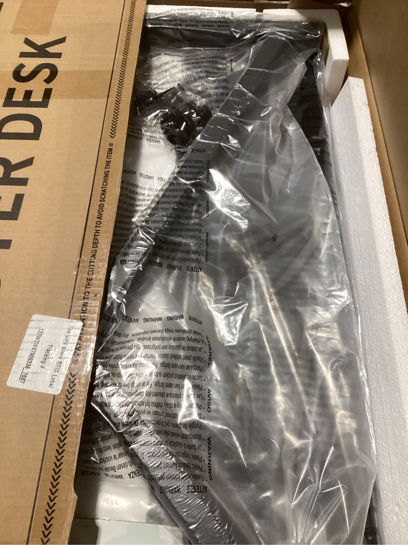 Condition photo showing New/Like New for ODK Small Desk, 27.5 Inch Computer Desk for Small Spaces, Kids Desk with Storage, Study Table with Monitor Stand for Homeschool, Black Black 27.5 inch