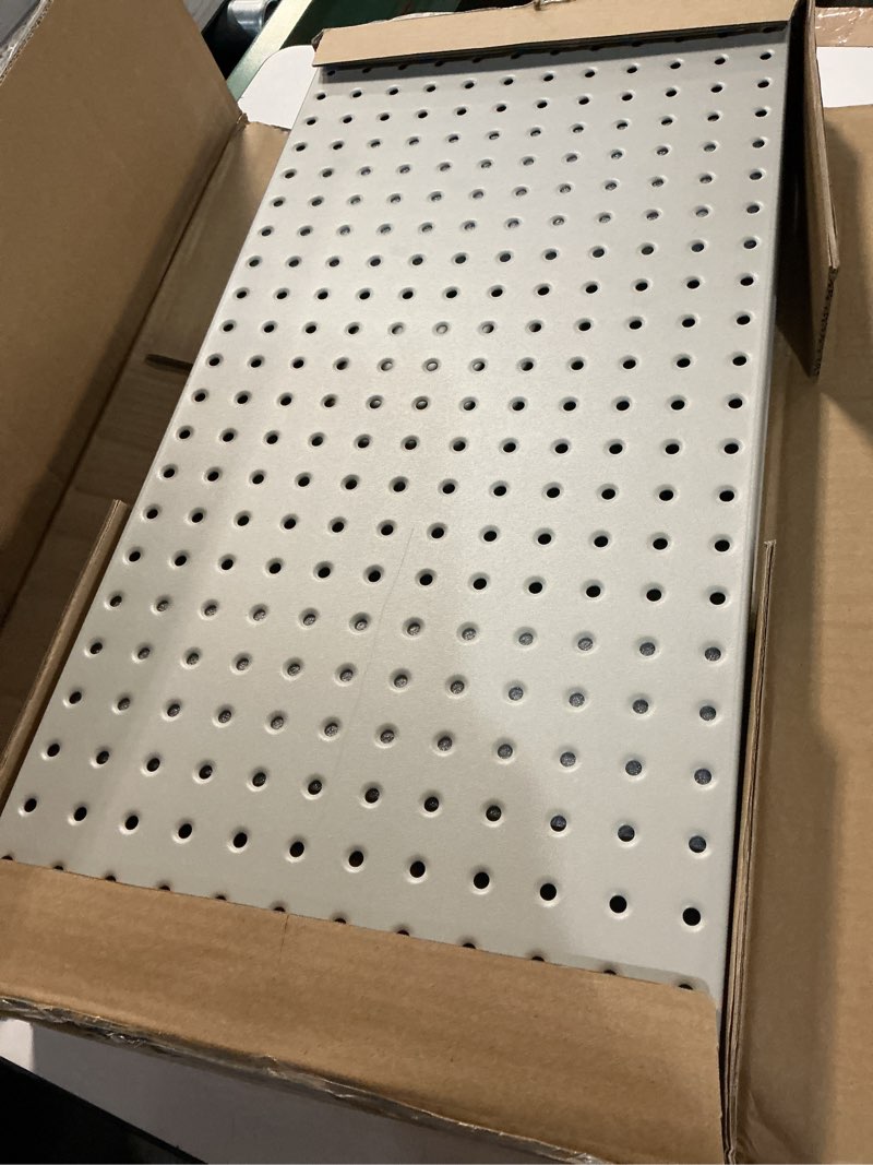 Condition photo showing Good Condition for Ultrawall 4 Pcs Metal Pegboard Wall Panels, Peg Boards for Garage Tool Storage Gray 4PC