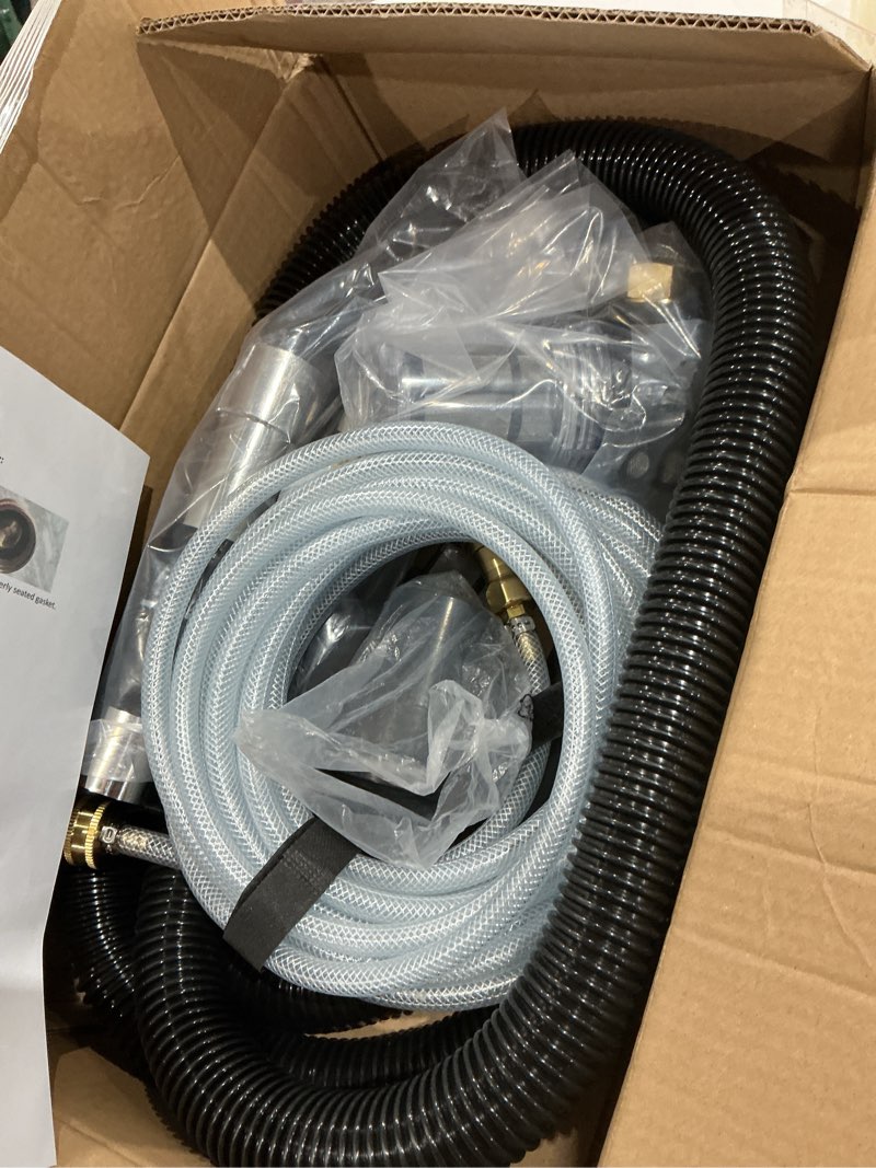 Condition photo showing Good Condition for shop vac extractor kit, better extractor hose kit with wand and hose for upholstery, carpet cleaning & auto detailing shop vacuum with10 ft vacuum hose, 25 ft waterline & adapter