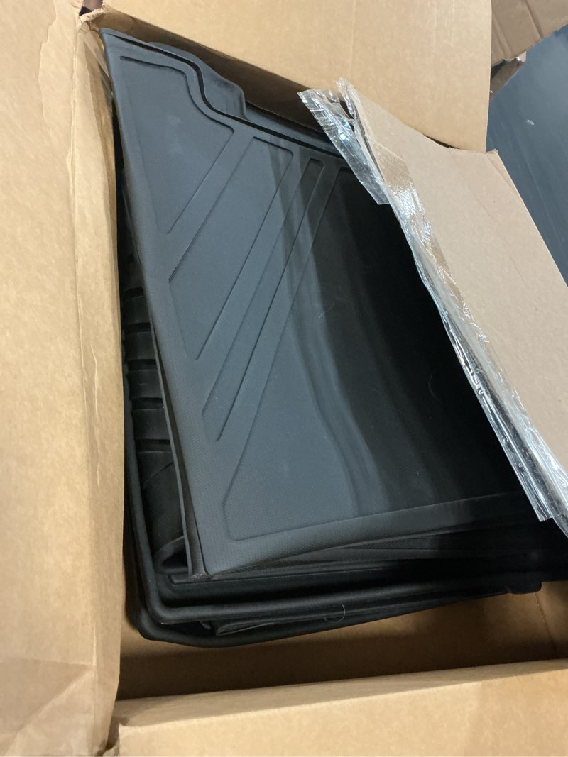 Condition photo showing Good Condition for floor mats for 2021-2026 nissan rogue upgrade trunk mat with backrest mat all weather floor liners tpe rubber cargo liner fit for 2026 nissan rogue anti-slip full set automobile mats accessories for 2021-2026 nissan rogue all mats