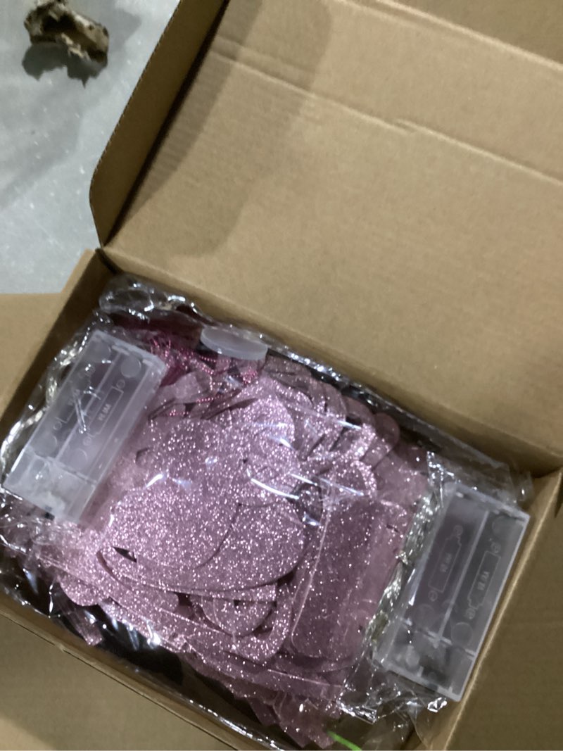 Condition photo showing New/Like New for TaoBary 167 Pcs DIY Banner Kit Happy Birthday Glitter Banner Customizable Glitter Make Your Own Kit 162 Letters Symbols and Numbers 3 Rope for Birthday Halloween Wedding Christmas(Rose Gold)
