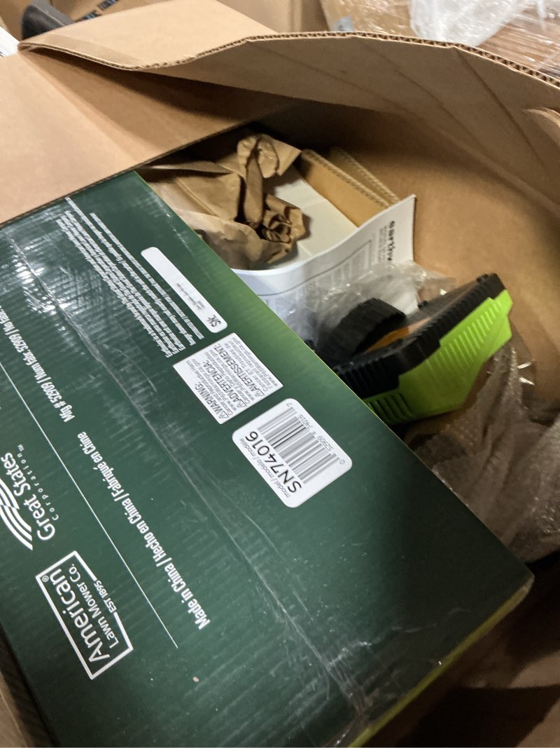 Condition photo showing As Is for Earthwise SN74016 40-Volt Cordless Electric Snow Shovel, Brushless Motor, 16-Inch width, 300lbs/Minute (Battery and Charger Included)