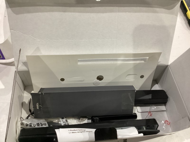 Condition photo showing As Is for HIFAM Fingerprint Door Lock, TUYA APP Control Smart Lock Electronic Door Lock with Code Passcode Biometric Door Handle, IC Card Key Unlock