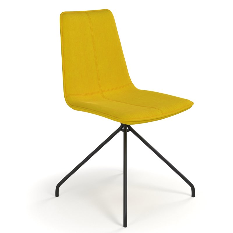 Arco Velvet Visitor Chair color gold