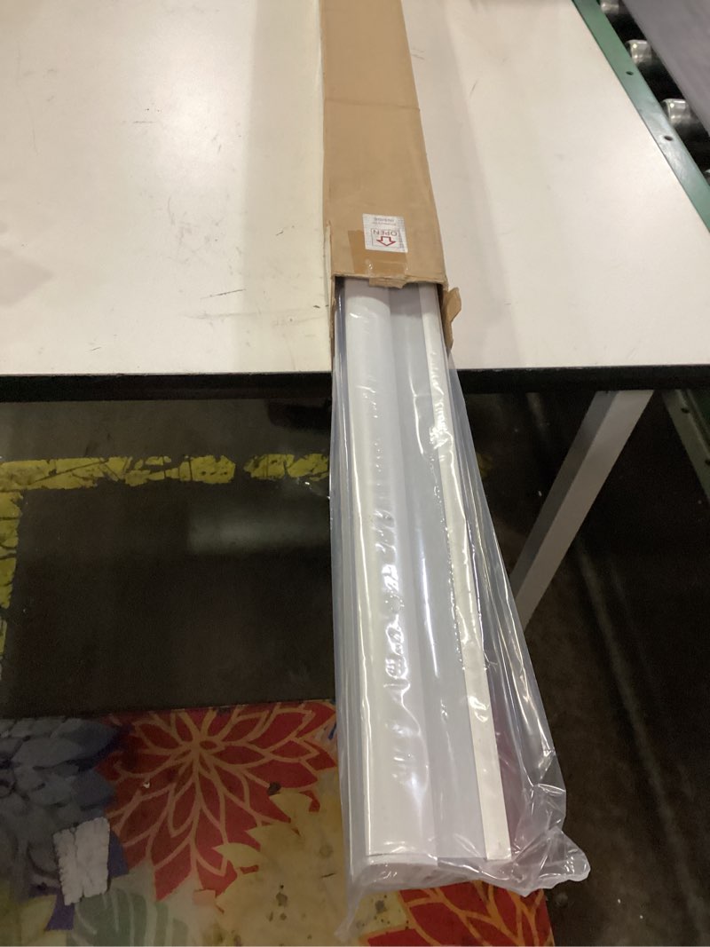 Condition photo showing As Is for Joydeco No Tools No Drill Window Blinds for Indoor Windows, Blackout Shades Cellular Shades Cordless, No Drill Blinds for Windows, Window Shades for Home, Bedrooms, Doors (White, 31" W x 64" H) White - No Drill Design 31"W x 64"H