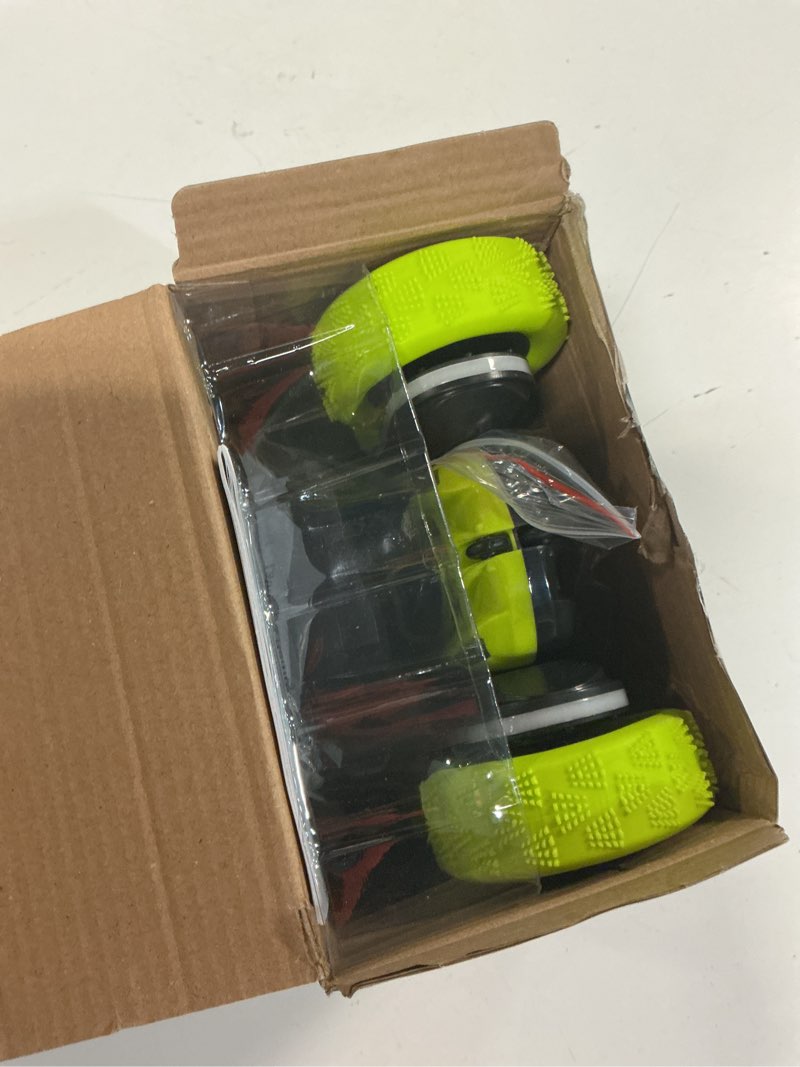 Condition photo showing New/Like New for remote control car – 4wd 360° flip double?sided rc stunt car led light bar & usb?c modular battery, off?road toys for boys ages6?12, birthday gift, black?green black&green