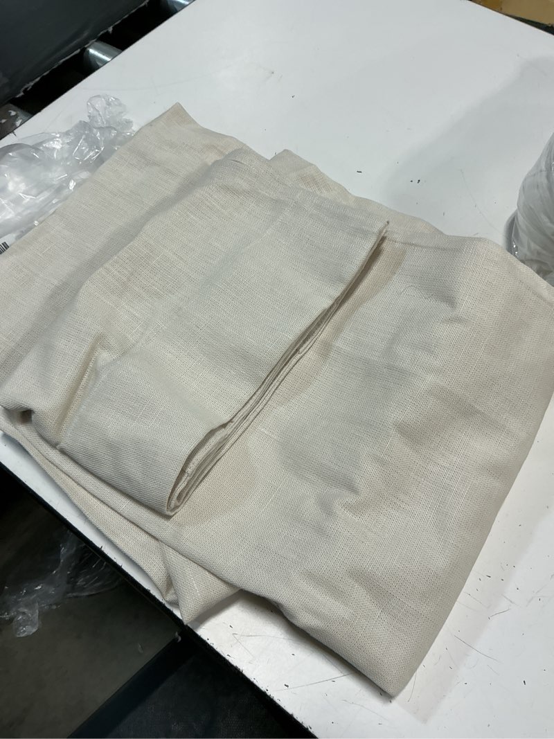 Condition photo showing Good Condition for quince heavyweight european linen curtain,single panel 48x84, sand