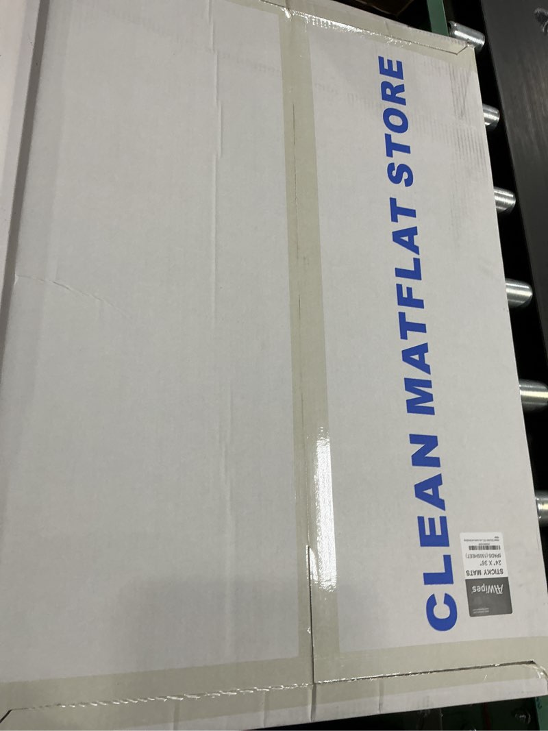 Condition photo showing New/Like New for aawipes sticky mat tacky pads adhesive 24" x 36" 5 packs, 30 sheets/packs, 150 sheets total grey cleanroom floor mats remove dirt for laboratory construction hospital shoes