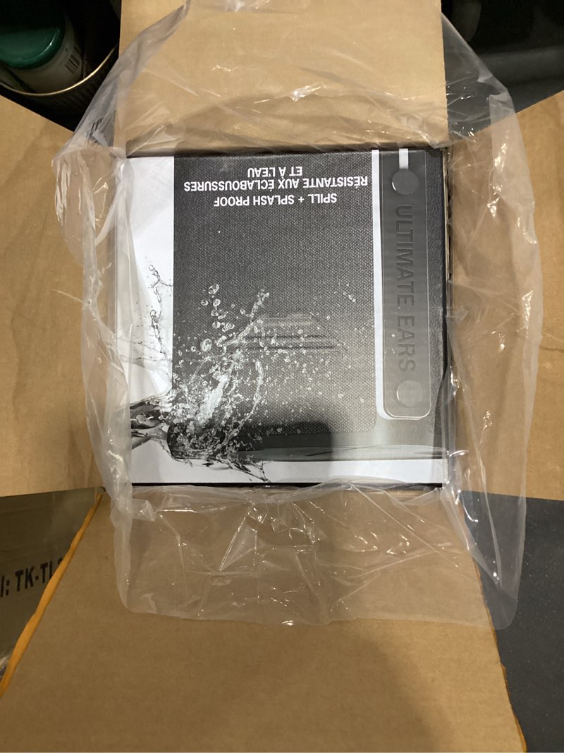 Condition photo showing As Is for Ultimate Ears Hyperboom Portable & Home Wireless Bluetooth Speaker, Loud Speaker, Big Bass, Water Resistant IPX4, 150 Ft Range – Black