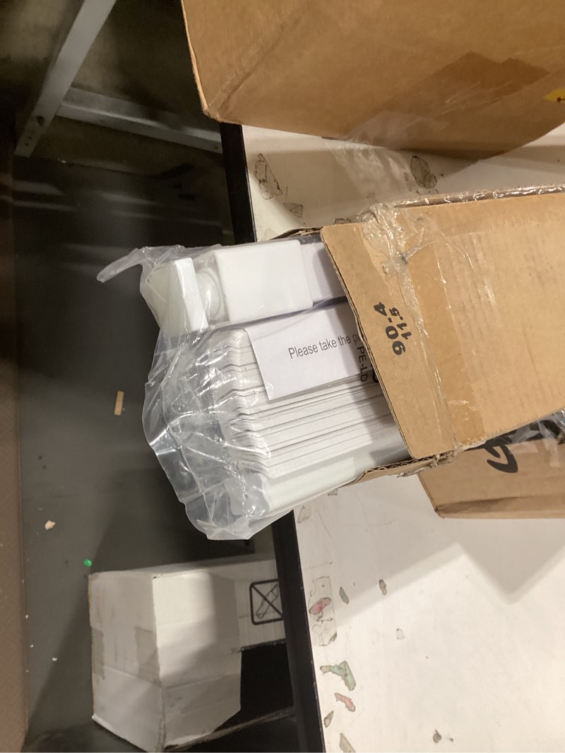 Condition photo showing Good Condition for unishades no drill blinds for windows 1" vinyl l-shaped slats cordless mini blinds for home, for window size 36" w × 64" h white white 36" w × 64" h