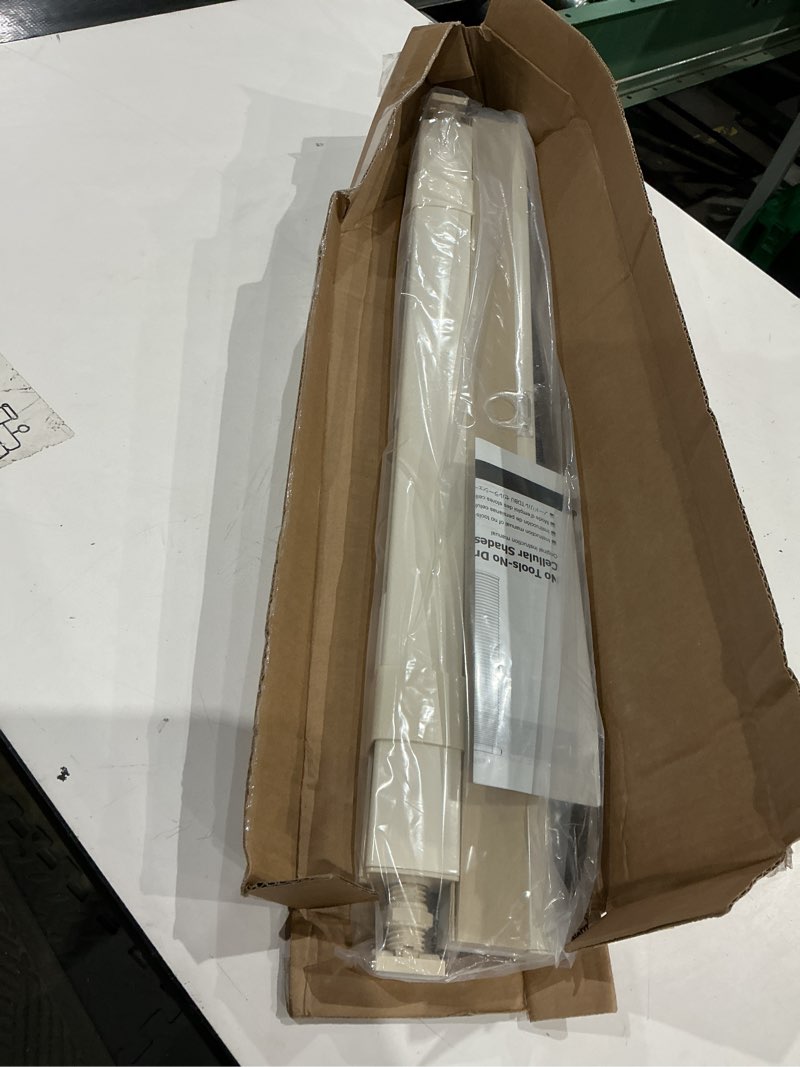 Condition photo showing Good Condition for lazblinds no tools no drill cordless cellular shades, light filtering honeycomb shades for home, thermal insulation blinds for windows, 26" w x 48" h, beige light filtering-beige 26" w x 48" h