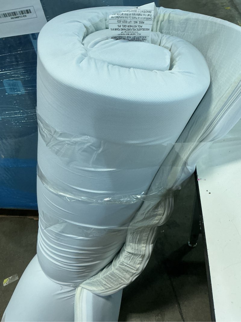 Condition photo showing As Is for (unknown size)best price mattress 3 inch gel memory foam mattress topper with cover, certipur-us certified, dorm essentials, queen queen 3 inch (with cover)