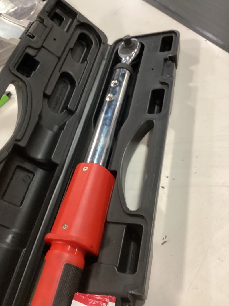 Condition photo showing Good Condition for upgrade 3/8 inch drive digital torque wrench 5-100ft-lb/0-135n.m, torque range accurate to ±2%,electric torque wrench car with buzzer and led flash notification for bike/motorcycle/auto repair 3/8 digital torque wrench