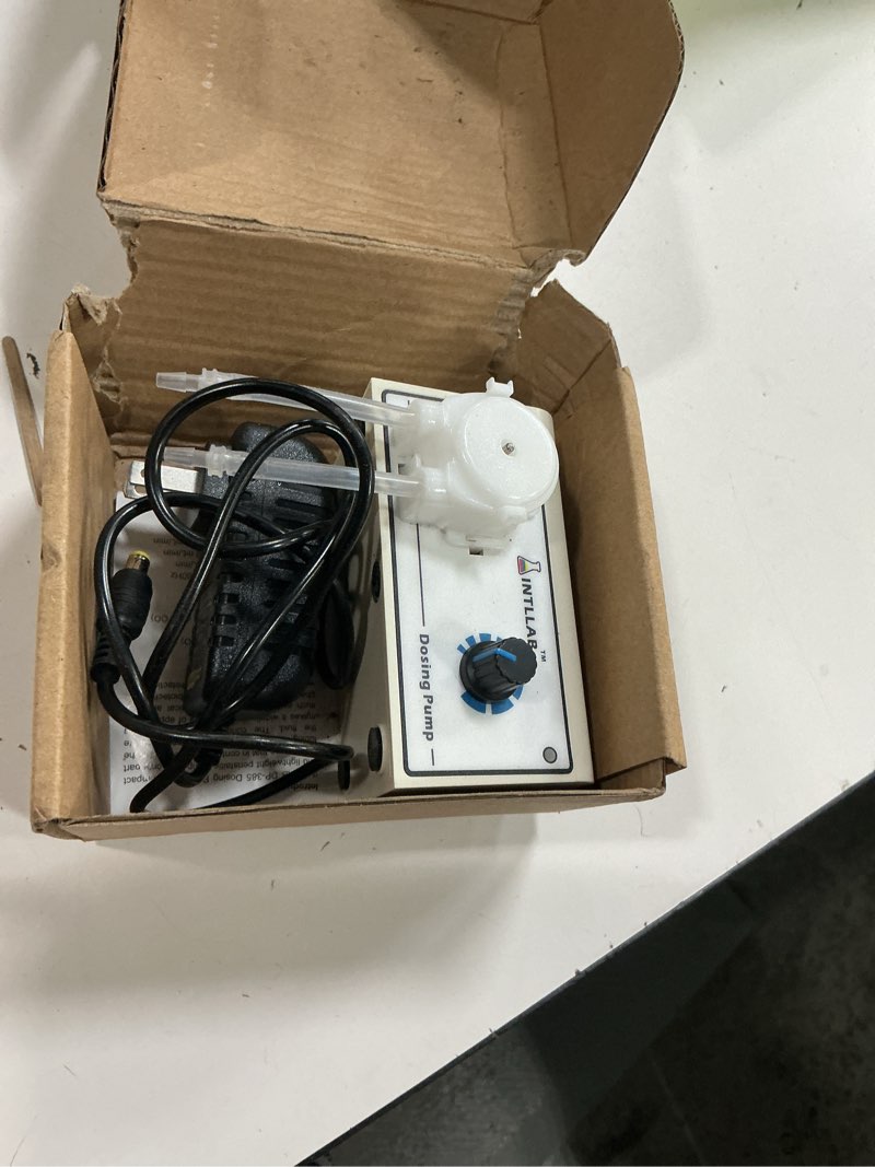 Condition photo showing As Is for intllab diy peristaltic liquid pump dosing pump for aquarium lab analytical 5~100 ml/min
