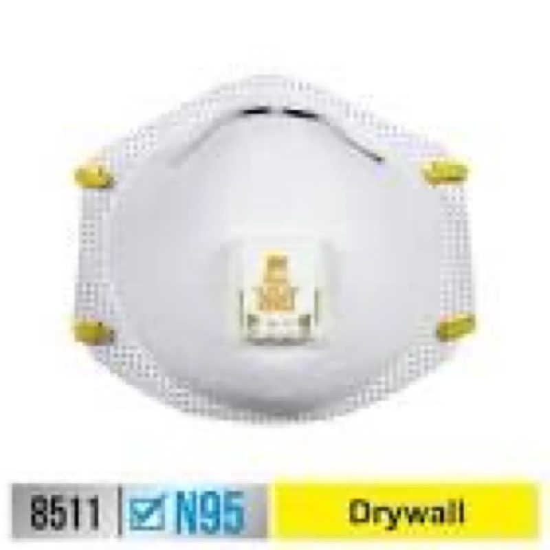 3m cool flow valve respirator 8511  n95  white  10 masks