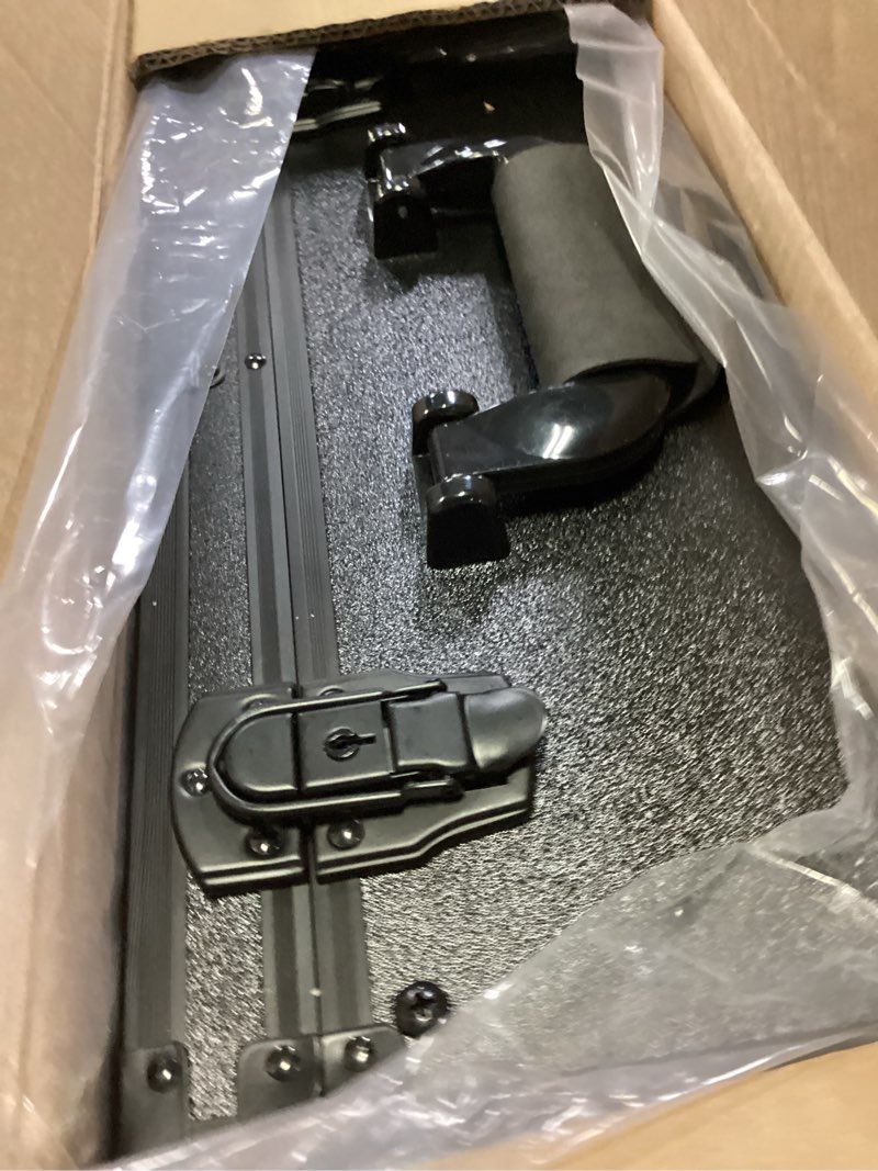 Condition photo showing New/Like New for moyretty professional barber case, barber suitcase 6 clipper slots & 8 shear holders, 17.13" portable aluminum organizer for hair stylists & pet groomers-black