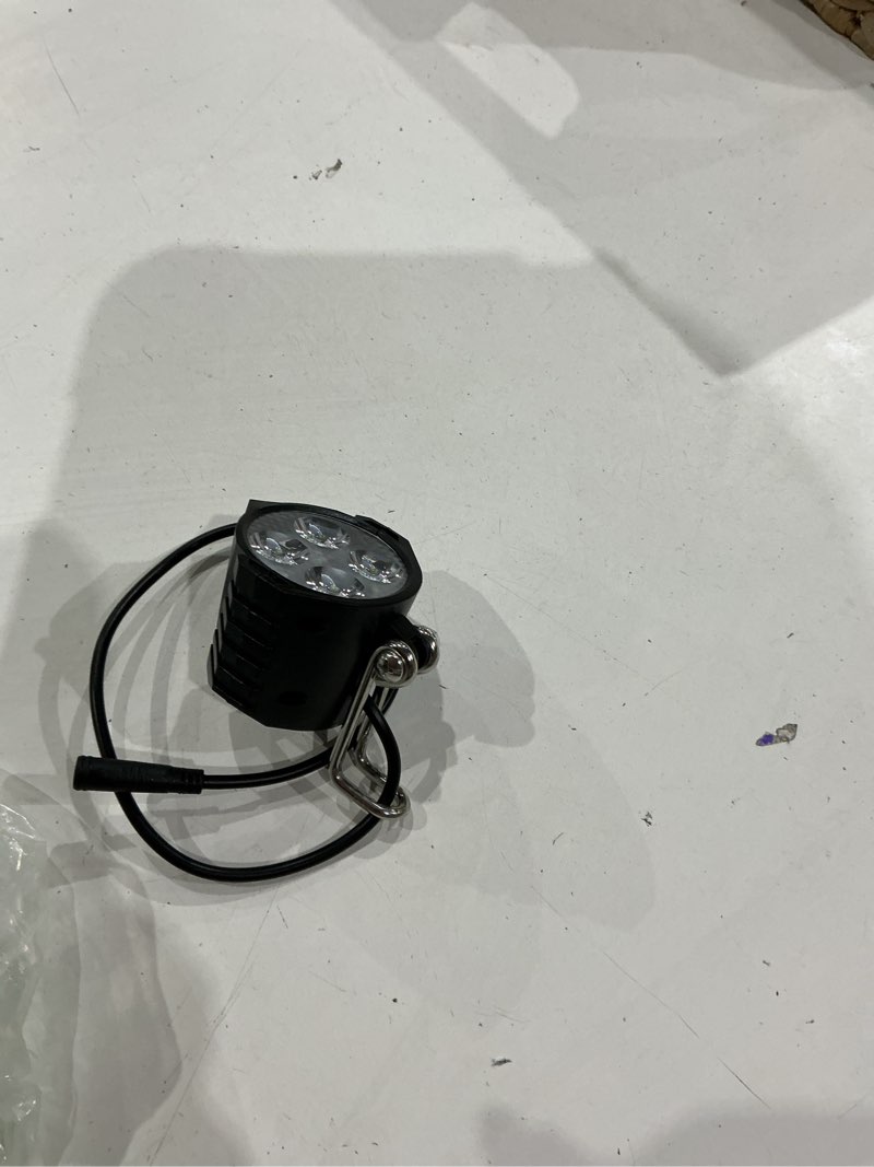 Condition photo showing Good Condition for e-bike led headlight with horn 3 pin female waterproof connector 36v 48v 4 beads bicycle replacement headlamp for electric bicycles and e-scooter 15 in wire