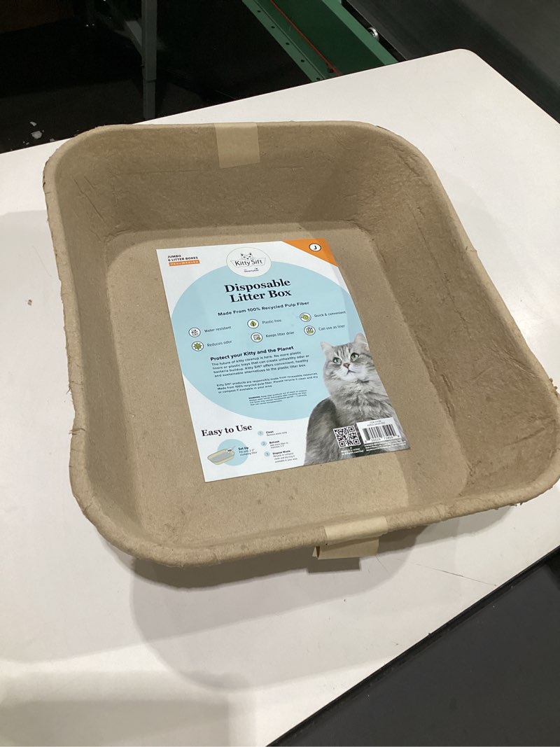 Condition photo showing New/Like New for Kitty Sift  Disposable Cat Litter Box, Sustainable, Clean - Jumbo, 1 LITTER BOX